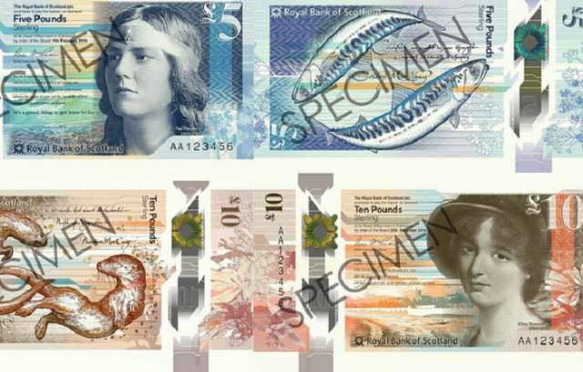Ecosse: Une astronome et une romancière sur les nouveaux billets de banque